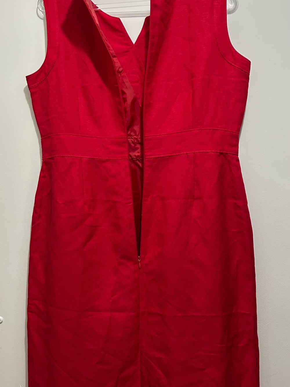 Feminine Red Ruffle Sheath Mini Dress - Picture 6 of 6